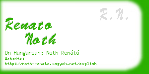 renato noth business card